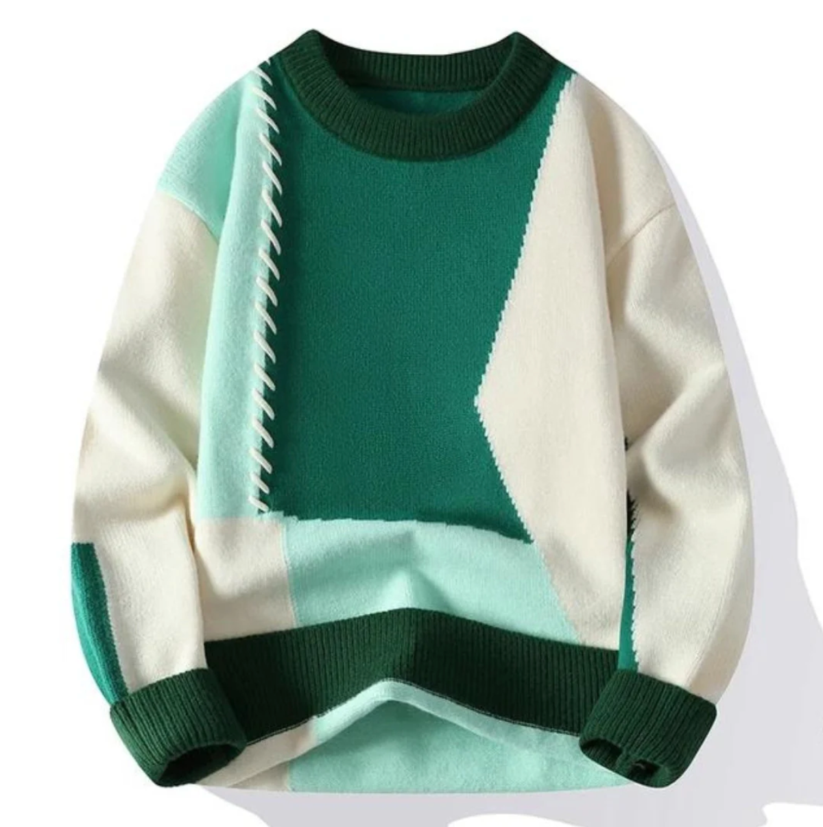 LURINO | PATCHWORK STRIKTRØJE
