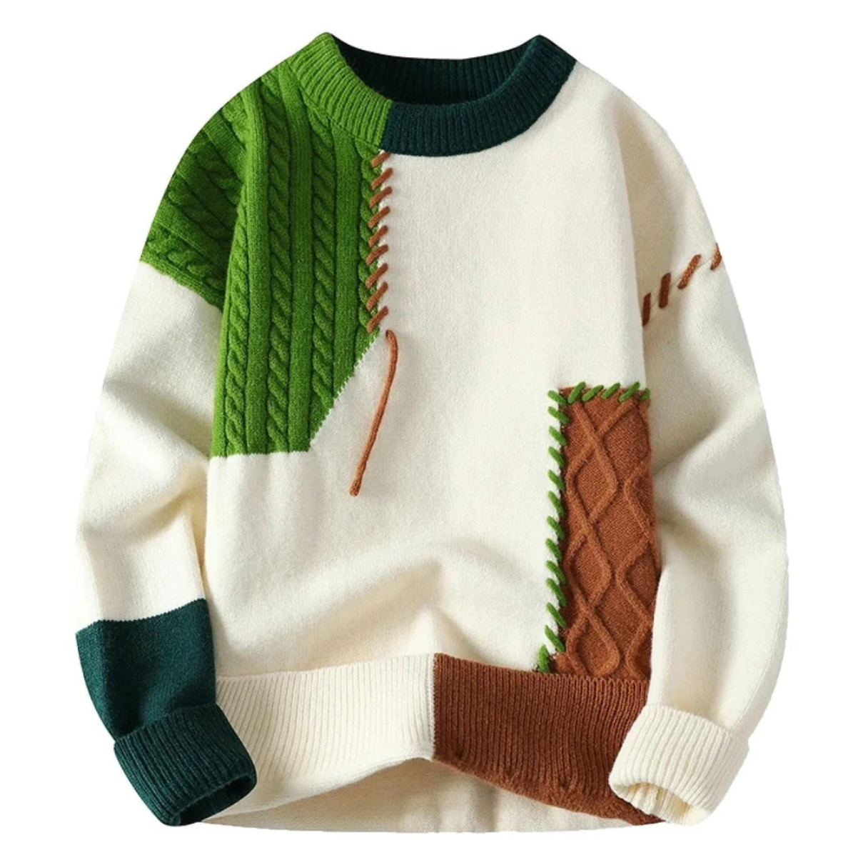 LURINO | PATCHWORK STRIKTRØJE