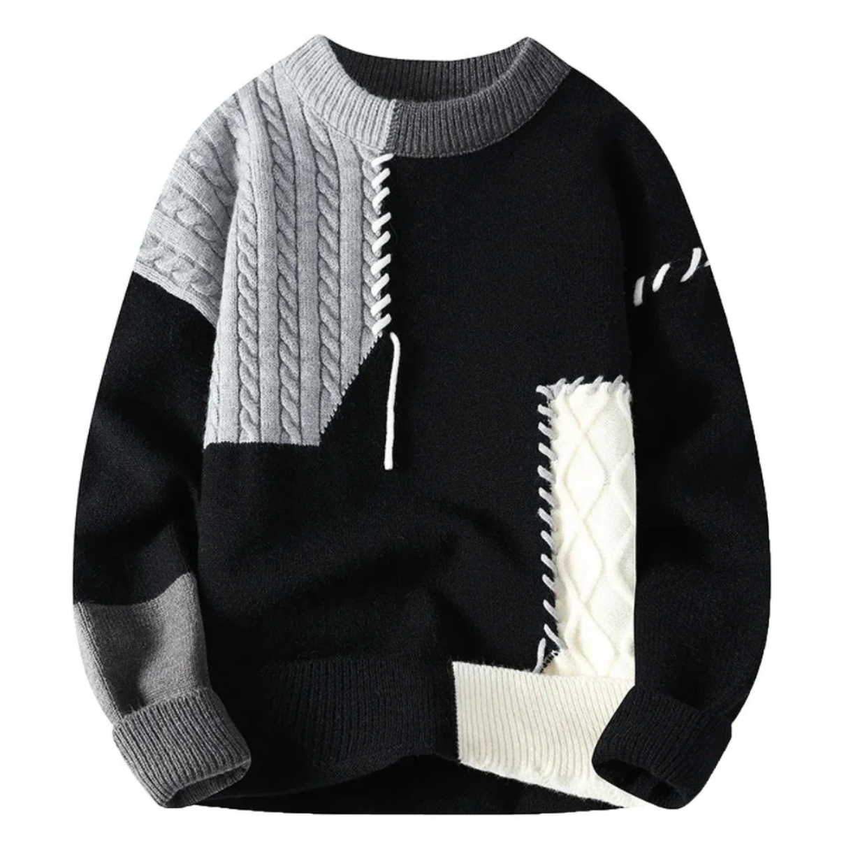 LURINO | PATCHWORK STRIKTRØJE
