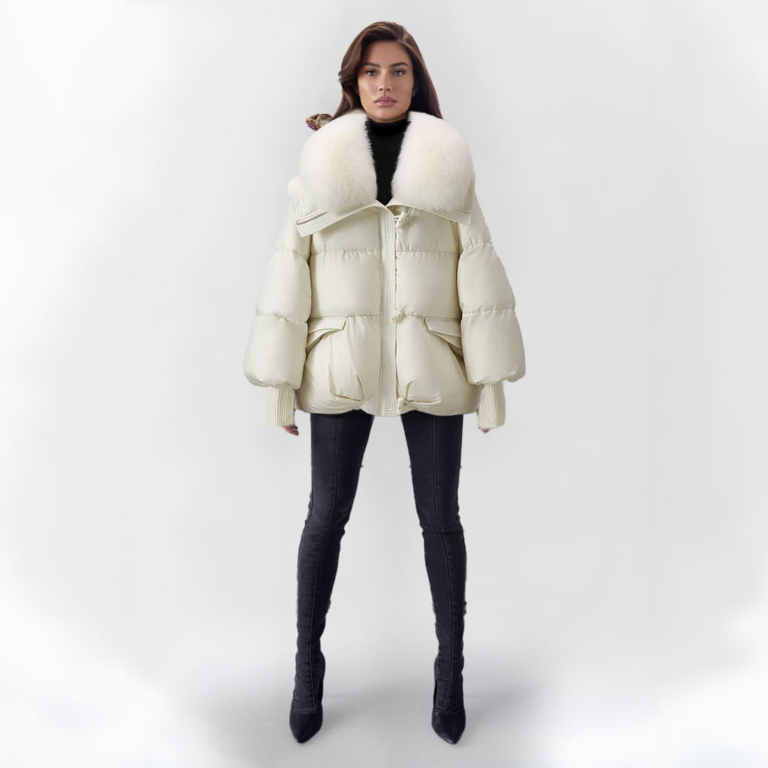 Hanne - Den stilfulde faux fur-jakke